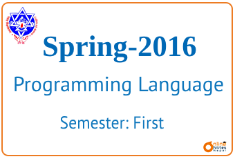 Programming Language | Spring ,2016 | BCIS photo